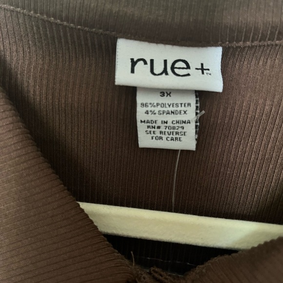 Brown rue21 shirt 3x versatile for shirt or cardigan - Picture 2 of 6